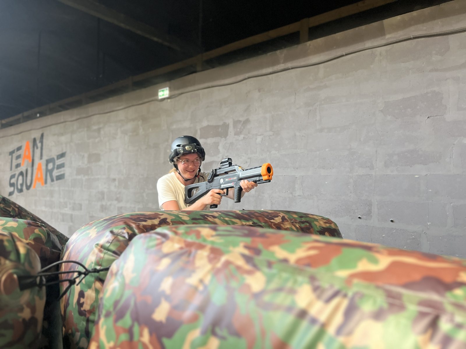 Session de laser tag lors d'un EVG chez Team Square